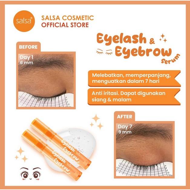 Salsa Eyelash & Eyebrow Serum – Fast Growth Serum for Thicker Lashes and Brows