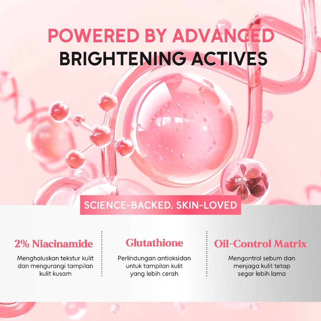 Lumixpert 2% Niacinamide Brightening Toner Mencerahkan warna kulit, mengurangi tampilan kusam Menghidrasi kulit secara mendalam