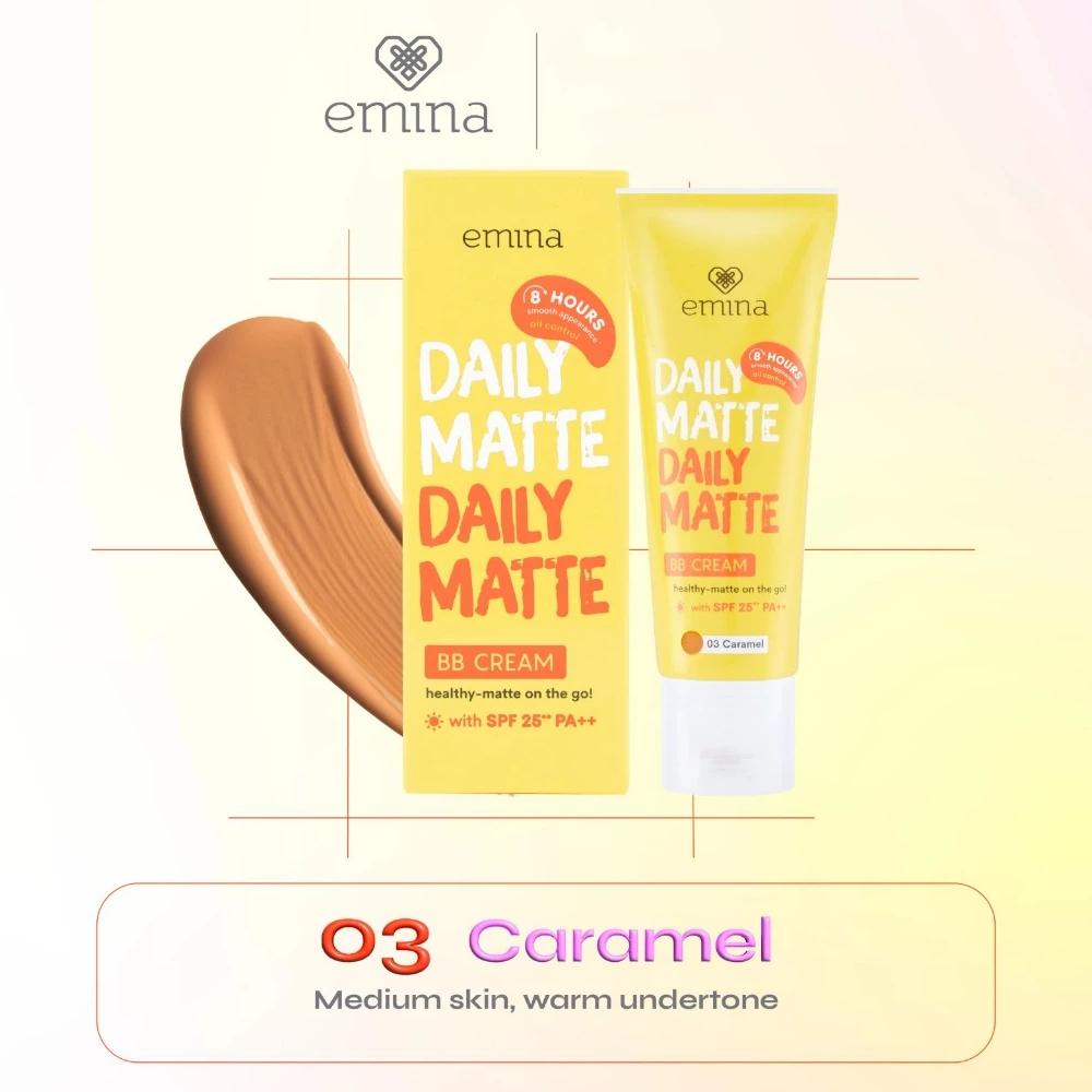 Emina Daily Matte BB Cream 16g | Lightweight Moisturizing Matte Finish with Oil Control
