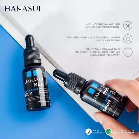 HANASUI MEN Bright Active Serum: Get a Brighter, Healthier Look 20m