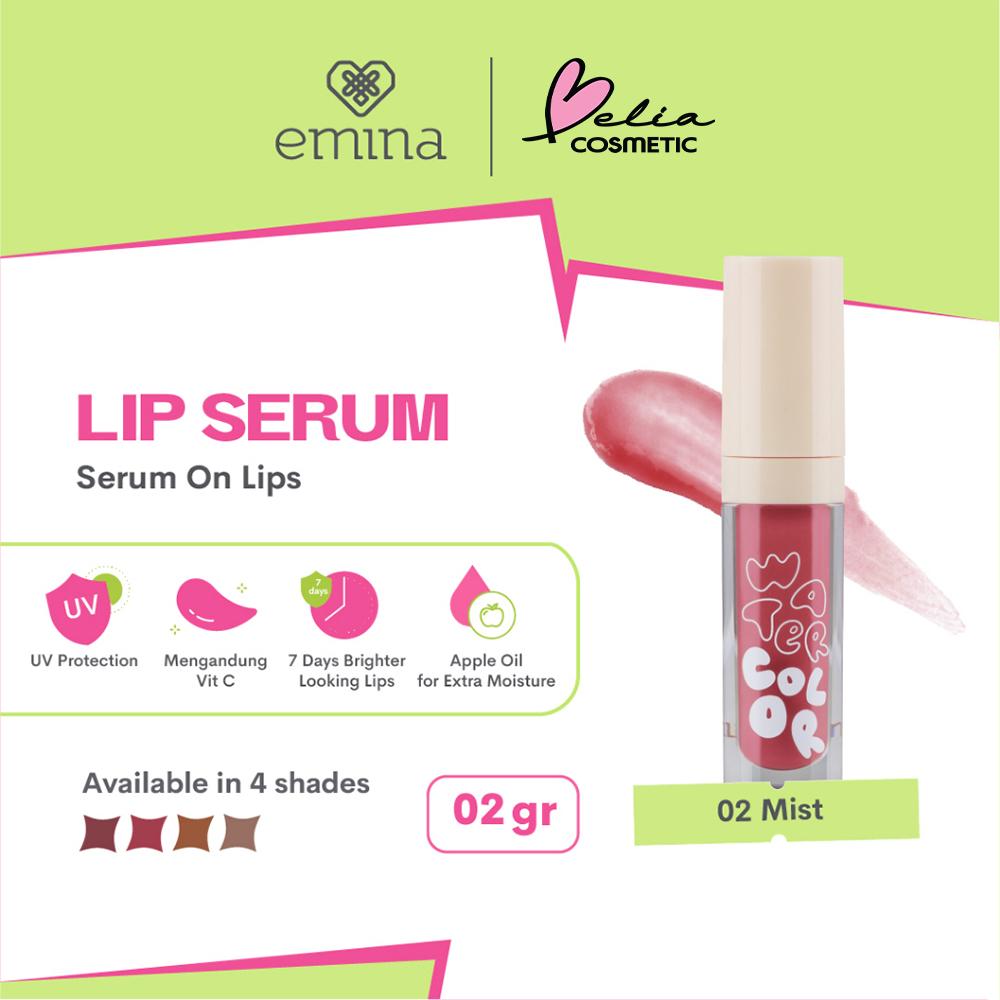 Emina Watercolor Glow Lip Serum | Tinted Lip Care | Brightens in 7 Days