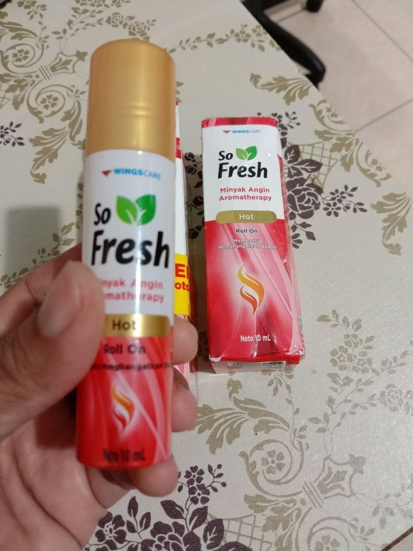 So Fresh Eucalyptus Aromatherapy Oil - 2x10ml Roll-On Herbal Oil for Cold Headache & Refreshing Relief - Hemat Pack of 2 Bottles