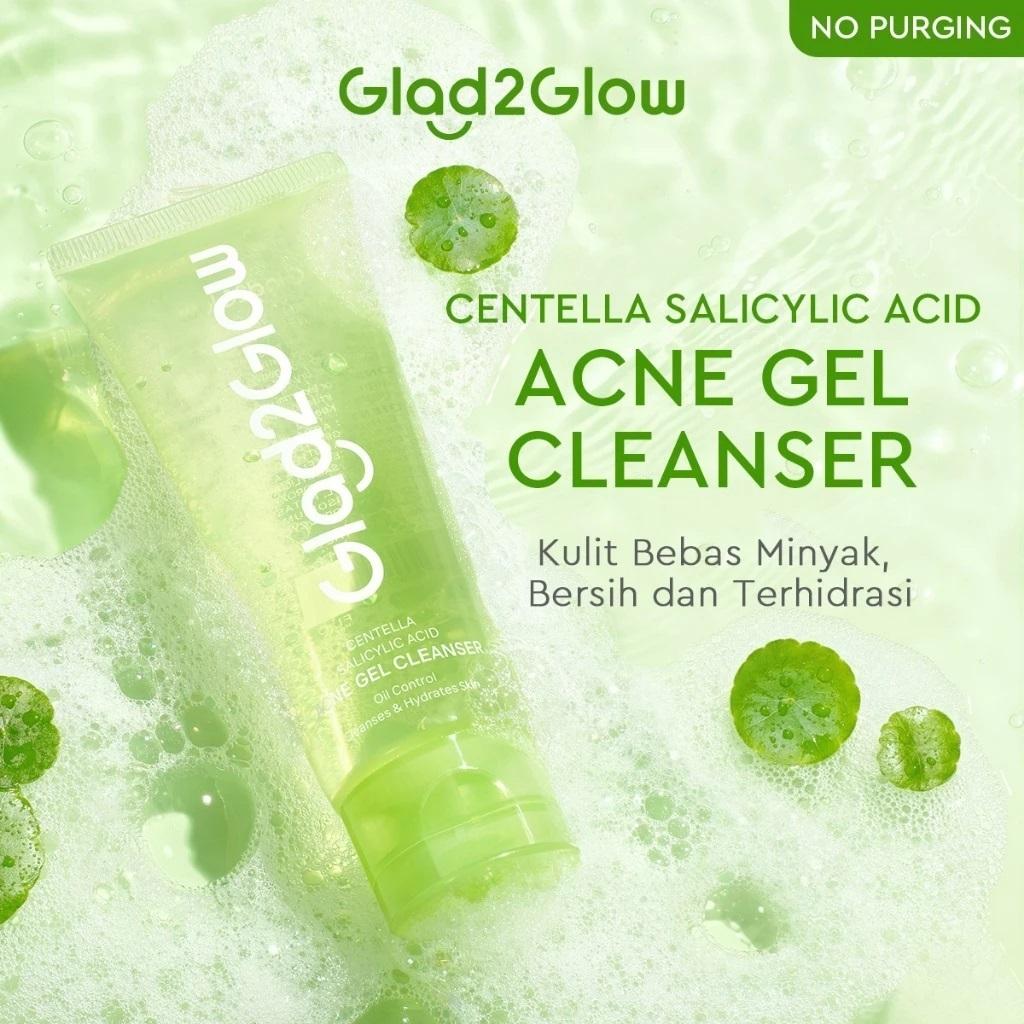 Glad2Glow All Series - Blueberry Moisturizer Cream, Pomegranate Cleanser, Volcano Acne Clay Stick for Fresh & Healthy Skin Care | Variants No. 01-14