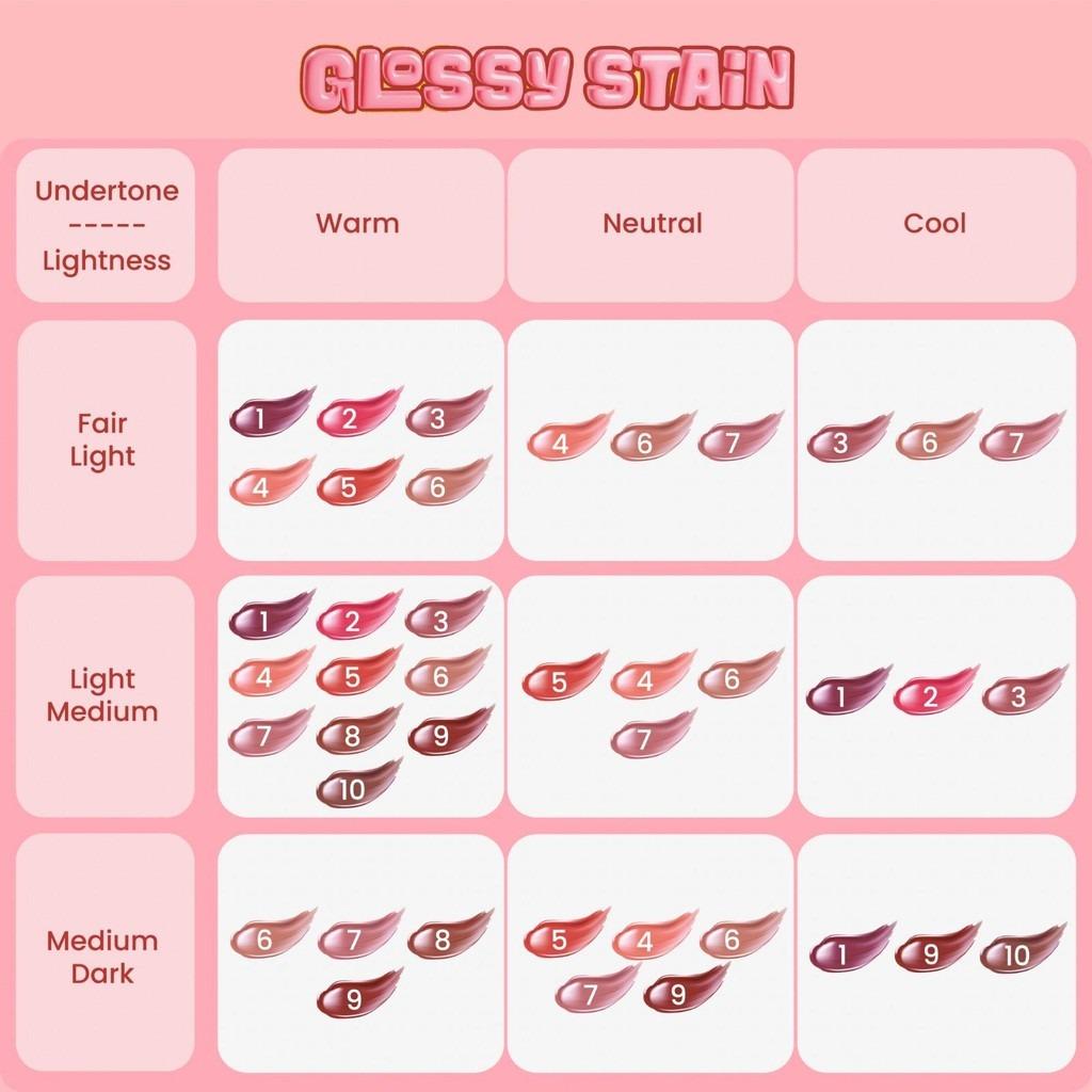 Emina Glossy Stain x Muzik Tiger 3g – Long-Lasting Melty Gel Lip Tint with Glossy Finish & Moisturizing Formula