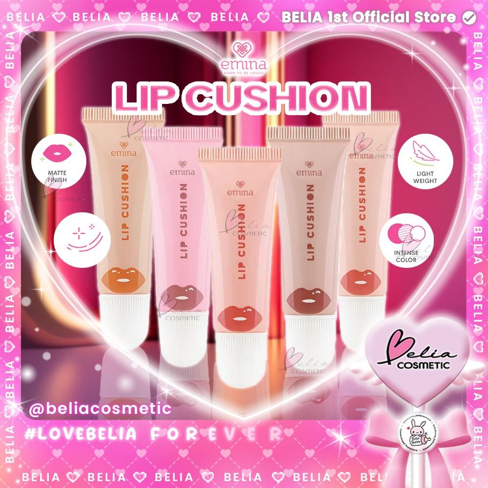 EMINA Lip Cushion 9g | Soft Blur Tint Finish | Lip Cream with Cushion Applicator | Serba Ada