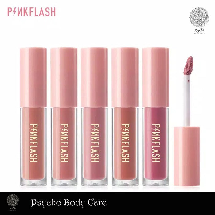 PINKFLASH Lip Matte Melting Matte Lipcream Lipstik Matte Lembut Pigmentasi Tinggi #OhMyKiss Original