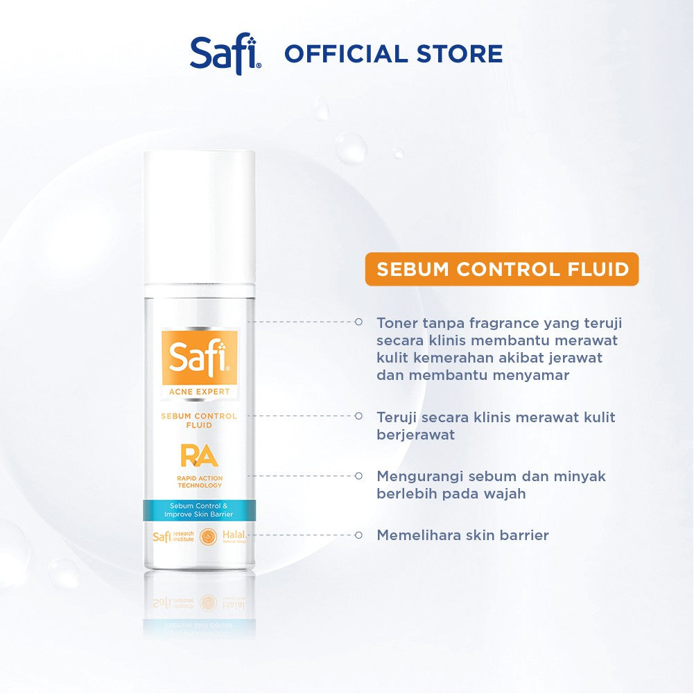 SAFI - Acne Expert - Sebum Control Fluid 100ml - Toner Jerawat