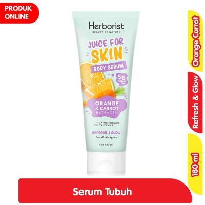Herborist Juice for Skin Body Serum 180ml | Orange & Carrot Extract | Brightening & Nourishing Daily Skin Booster