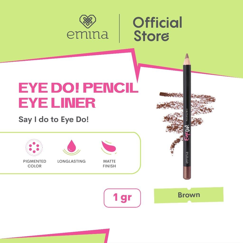 Emina Eye Do! Waterproof Matte Pencil Eyeliner 1g – Long Lasting, Smudgeproof & Easy to Apply