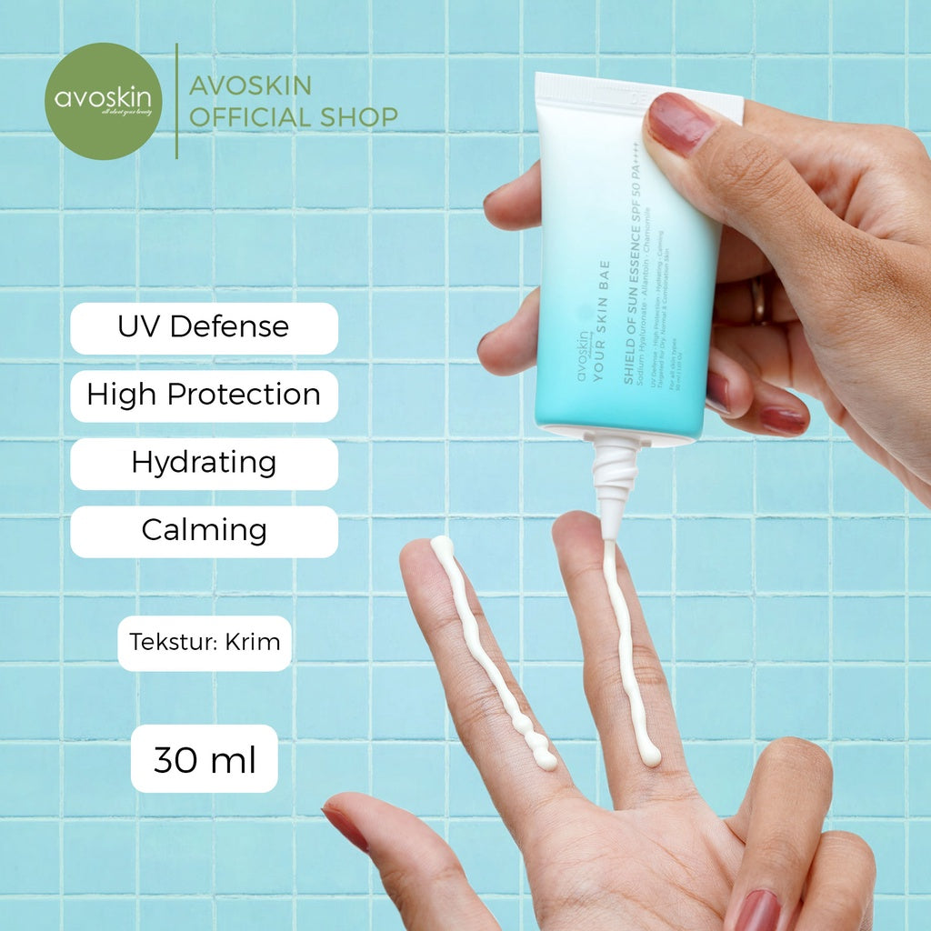 Sunscreen Avoskin Your Skin Bae Shield of Sun SPF 50 PA++++ 30ml