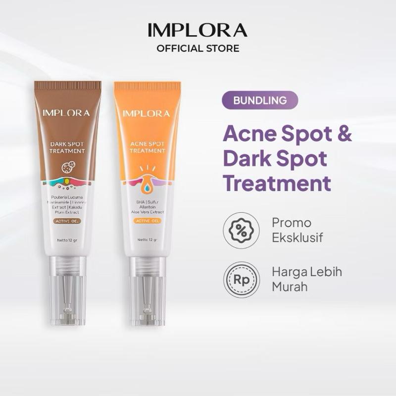 Implora Clear & Glow Duo – Acne & Dark Spot Solution Set