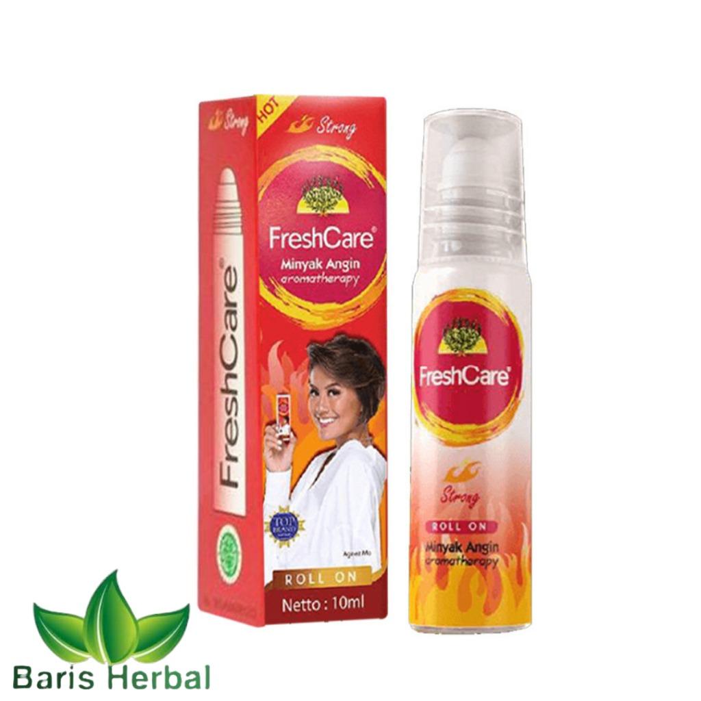 FreshCare Strong Aromatherapy Oil Roll-On - Extra Cool Herbal Relief for Headaches Dizziness & Nausea 10ml Minyak Angin Aroma Therapy Strong