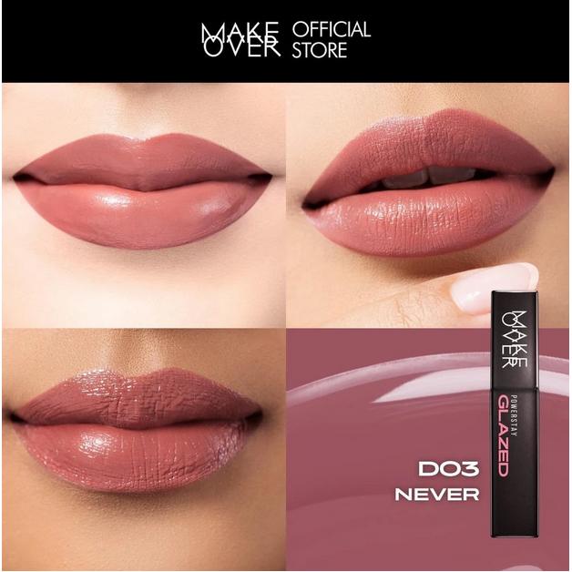MAKE OVER Powerstay GLAZED LOCK LIP PIGMENT NEW! Lip Gloss yang Transferproof