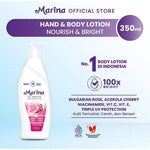 Marina Hand Body Lotion UV White 350ml PUMP XL / 460ml XXL Healthy Glow / Bright Nourish | Lotion Mencerahkan Kulit Sehat