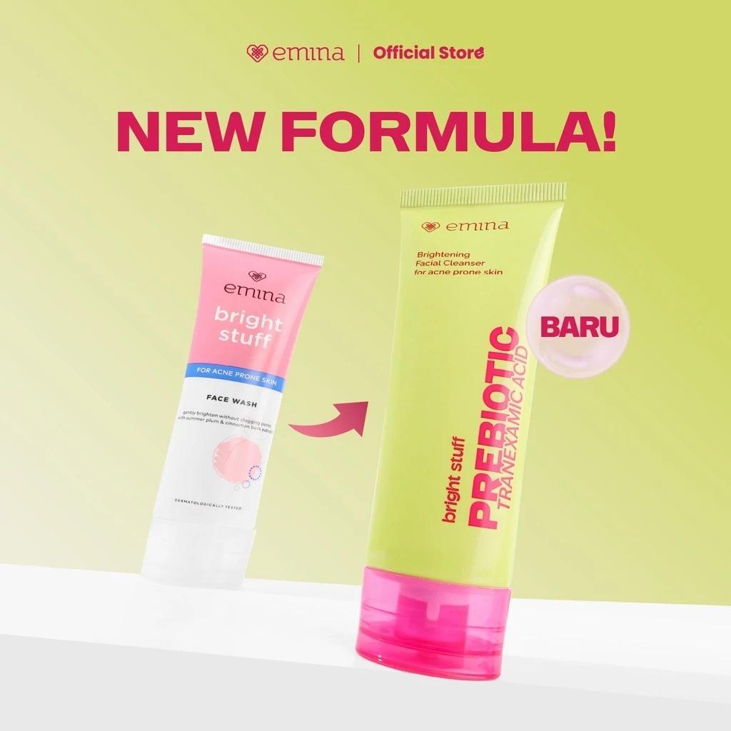 Emina Prebiotic Tranexamic Acid Brightening Face Wash for Acne Prone Skin 50ml 100ml | Sabun Muka Kulit Berjerawat dan Sensitif