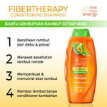 PAKET ISI 3 - Makarizo Hair Energy Fibertherapy Conditioning Shampoo Aloe & Melon 330 mL
