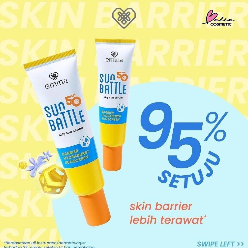 Emina Max Airy Sun Shield SPF 50 PA++++ | Lightweight Barrier + Cica for Acne-Prone Skin