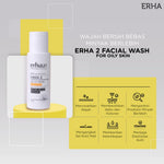ERHA 2 Facial Wash for Oily Skin 60 ml - Sabun Wajah Kulit Berminyak