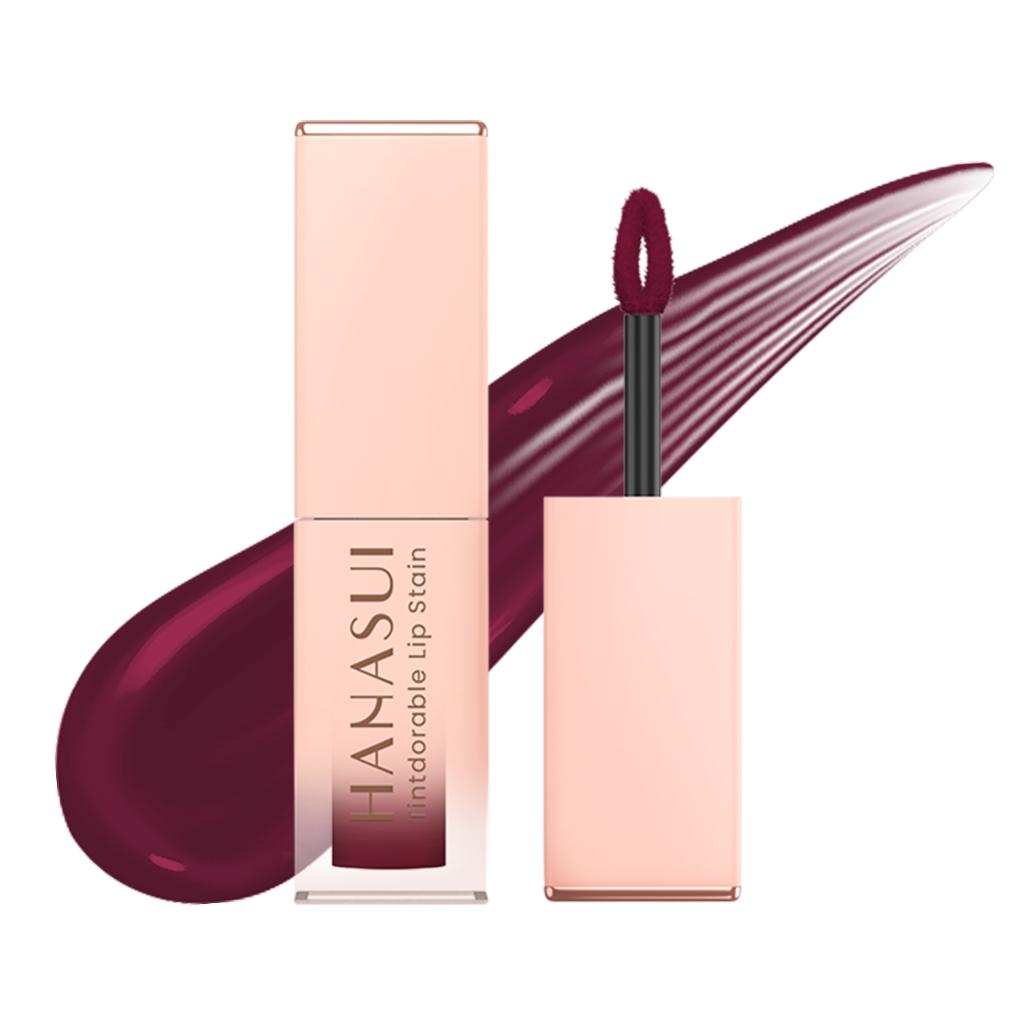 Hanasui Tintdorable Lip Stain - Long Lasting Halal Liptint with 9 Shades Available - Cherry, Cherry Berry, Sweet, Bloody, Root, Coffee, Wine