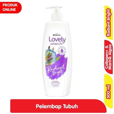 Emeron Lovely White UV Body Lotion – Radiant Bright 500ml | Daily Moisturizer with Skin Brightening Formula & UV Protection | Smooth, Luminous, and Even-Toned Skin