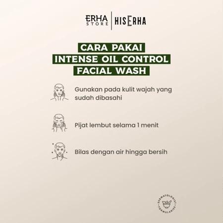 HIS ERHA Intense Oil Control Facial Wash: Your Daily Solution for Oily Skin 100g