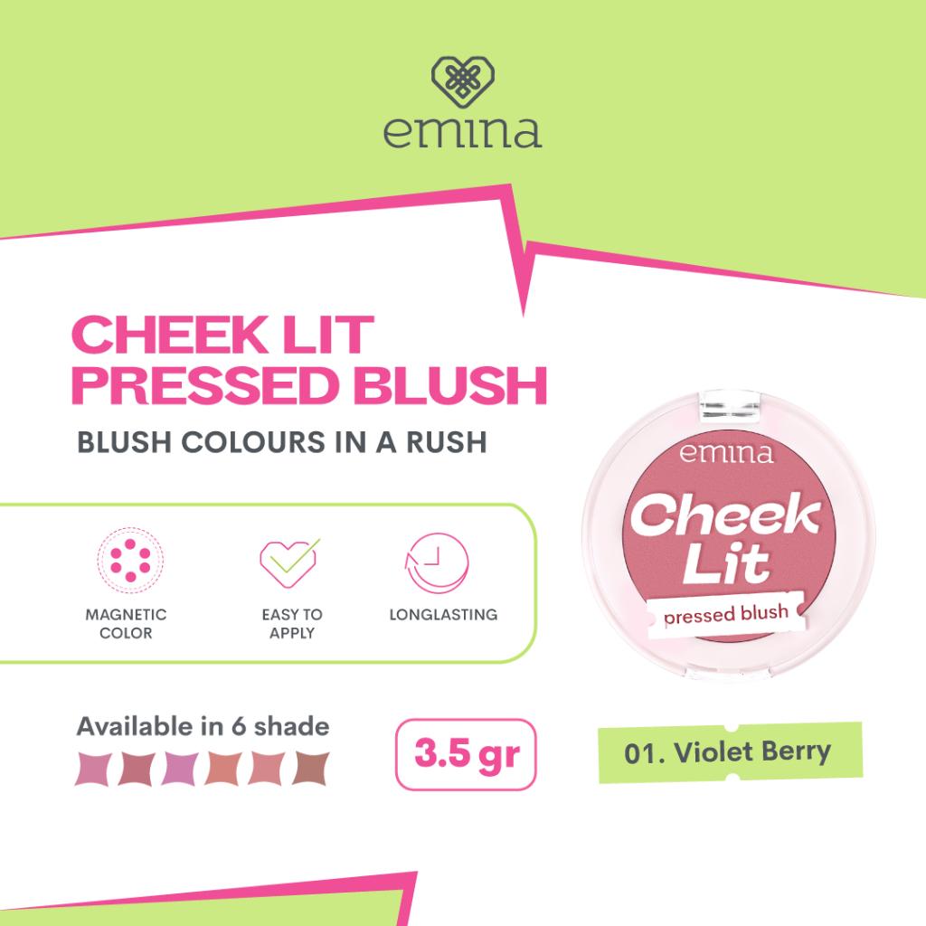 Emina Cheek Lit Pressed Blush | Vibrant & Long-Lasting Color | 3.5g