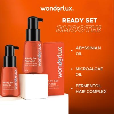Wonderlux Ready Set Smooth Hair Vitamin Oil – 75ml Frizz Control & Instant Shine Serum