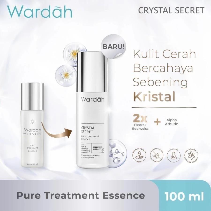 Wardah Crystal Secret Series | Day&night Cream | Cleanser | Toner | Cleansing Gel