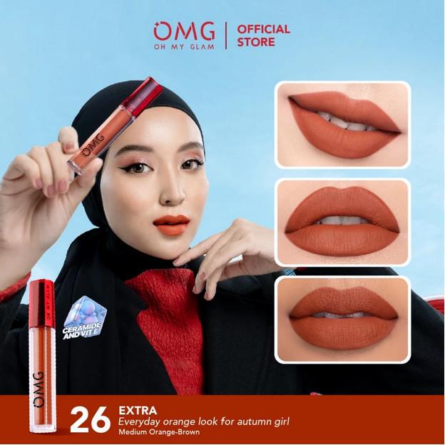 OMG Oh My Glam Matte Tahan Lama Kiss Lip Cream 3.5g Lip Cream Matte