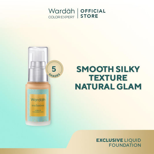 Wardah Exclusive Liquid Foundation | Long-Lasting Matte Finish + SPF 30 – Serba Ada