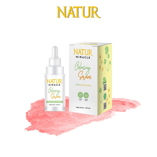 Natur Miracle Calming Face Serum : Cica & Witch Hazel - Serum Wajah Berjerawat