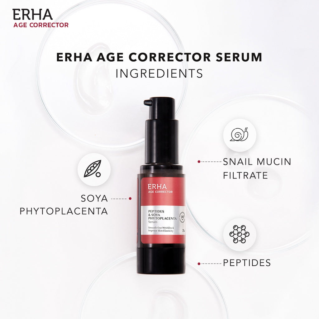 ERHA Age Corrector Well-Aging Combo Powerful Hydration & Plumpy - Peptides Serum & 1% Pure Retinol