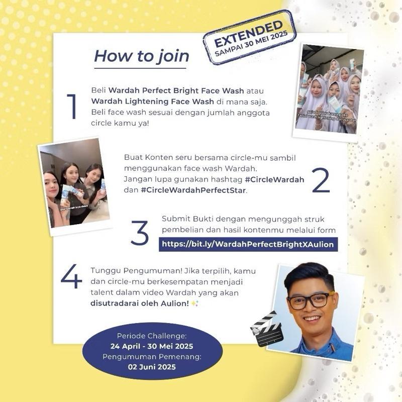 [TWINPACK] Wardah Gentle Face Scrub with Niacinamide – 2x50ml Brightening Exfoliator