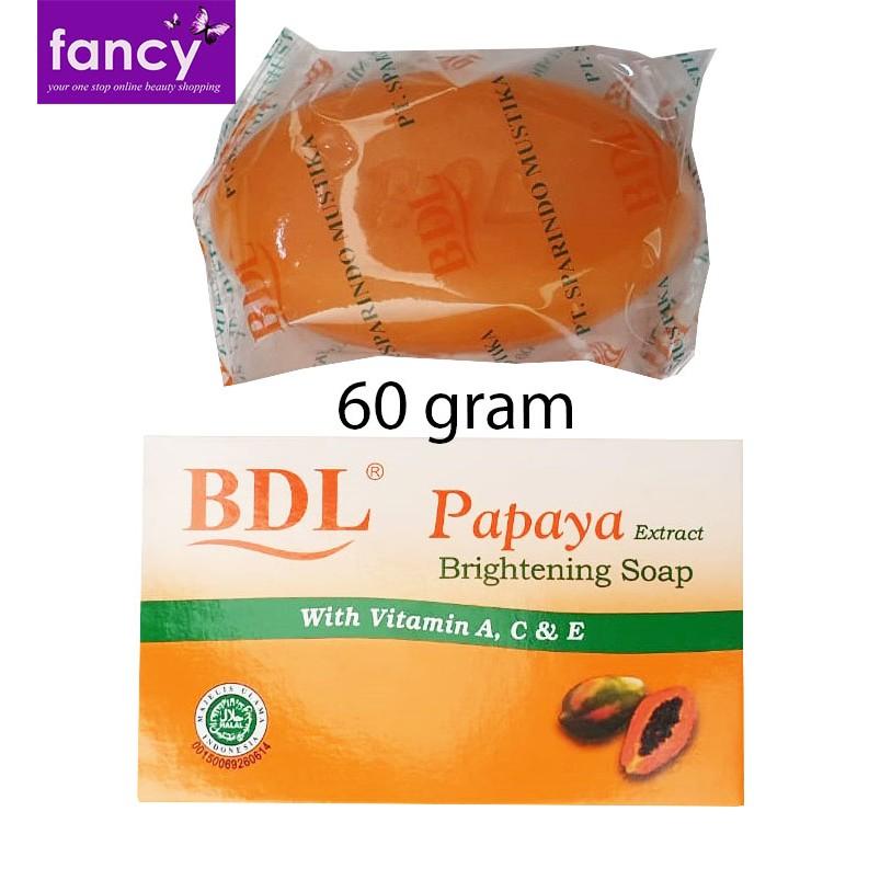 BDL Papaya Soap Sabun Pepaya 60 / 90 Gram BPOM Brightening
