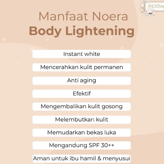 Noera Lightening Body Scrub | Scrub Pemutih Badan BPOM