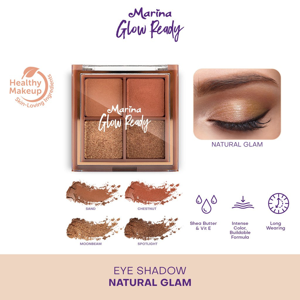 Marina Glow Ready Eyeshadow Palette - Exp : 08.2027