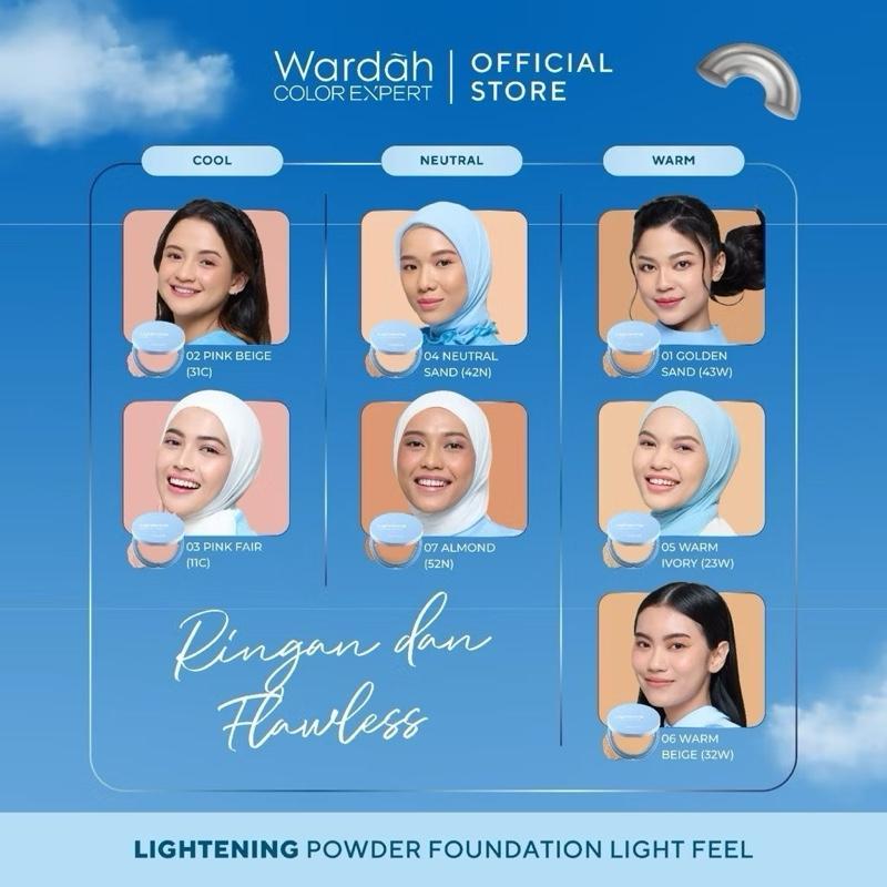 [BUNDLE] Wardah Lightening TWC Set – Long-Wear Powder + Refill Combo for Flawless Skin