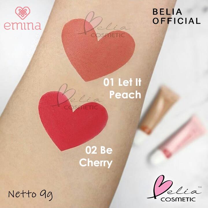 EMINA Lip Cushion 9g | Soft Blur Tint Finish | Lip Cream with Cushion Applicator | Serba Ada