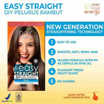 Makarizo HairEnergy EasyStraight Set - 120ml Straightening Cream & Milky Neutralizer for Healthy Shiny Straight Hair