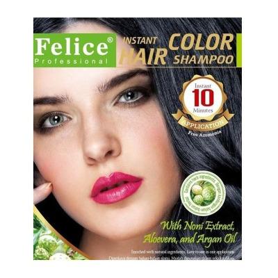 Felice Black Hair Color Shampoo 30ml – Instant Natural Black in 5 Minutes