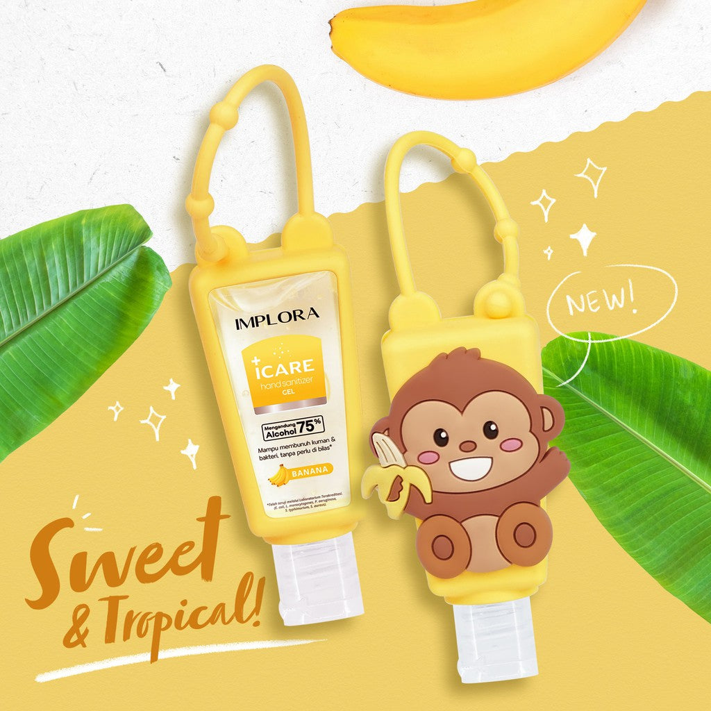 Implora Icare Hand Sanitizer Gel 30ml | Pembersih Tangan - Gantungan Karakter Soap Tanpa Bilas