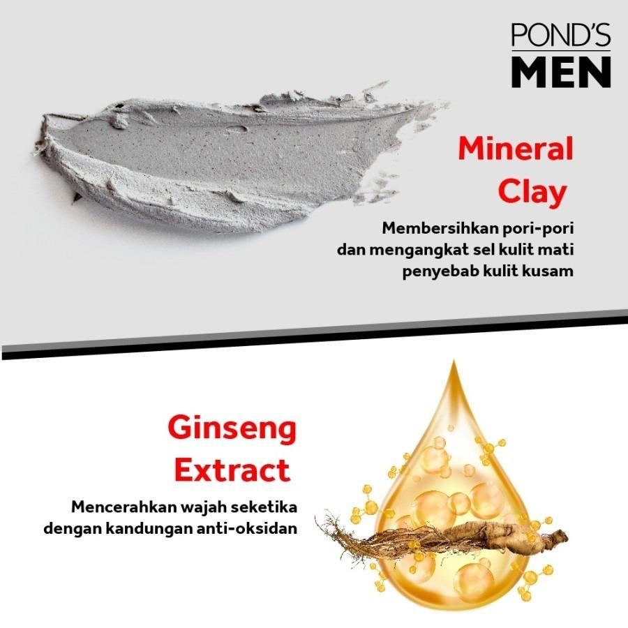 POND'S Men's Pore Vacuum Facial Foam & Scrub 90g - Deep Cleansing Oil Control & Pore Vacuum Effect with Activated Charcoal