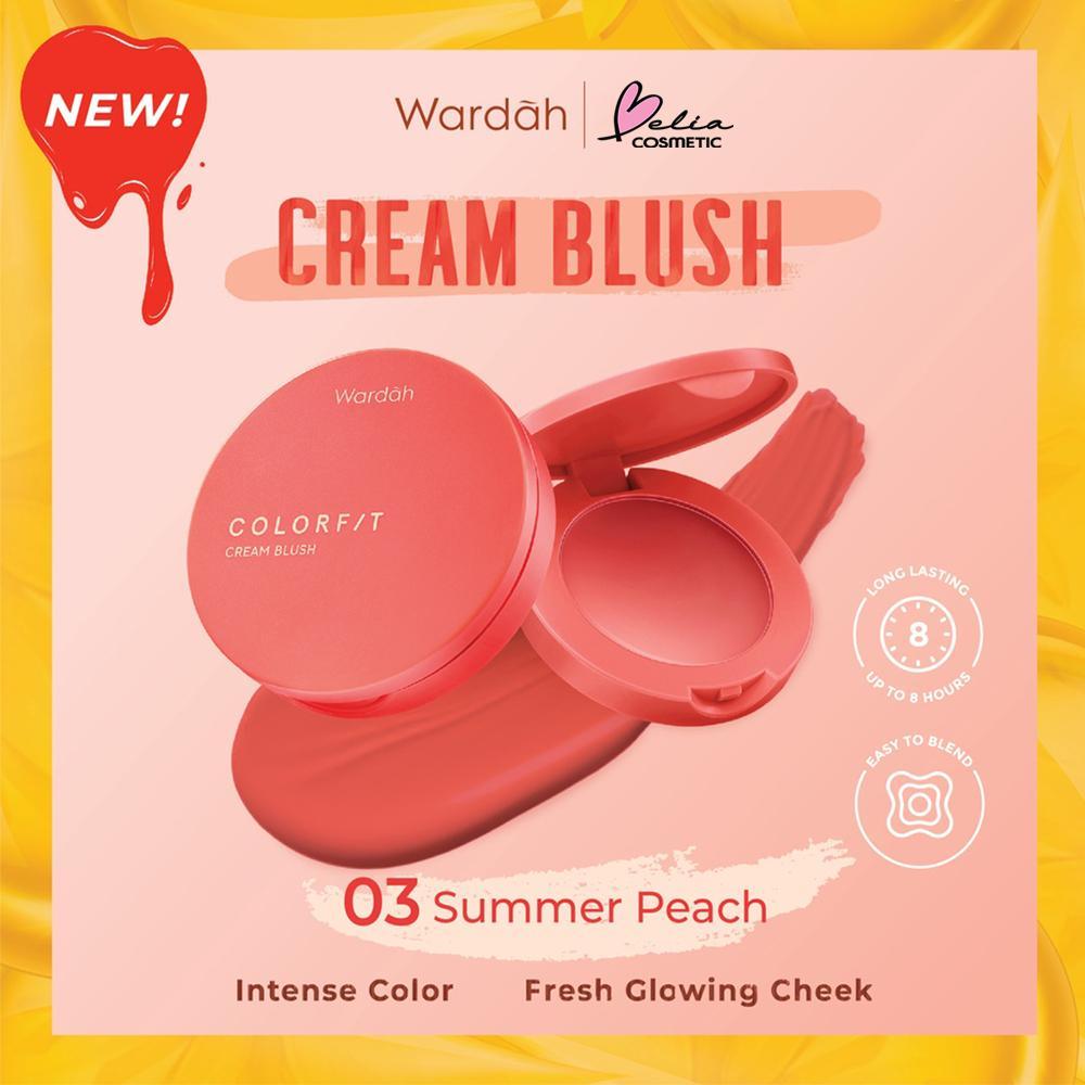 WARDAH Colorfit Cream Blush 3g – Soft, Buildable Color for Natural Glow