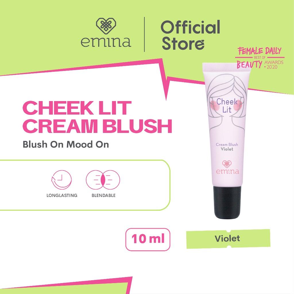 Emina Cheek Lit Cream Blush 10ml – Long-Lasting Natural Glow Liquid Blusher for a Flushed Look