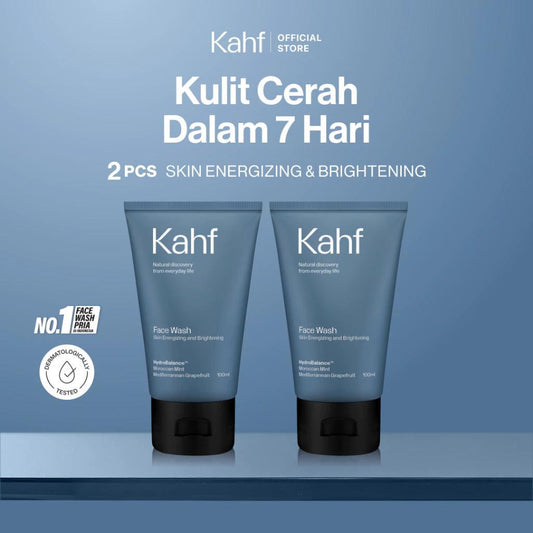 Twin Pack Power: Kahf Skin Energizing and Brightening Face Wash