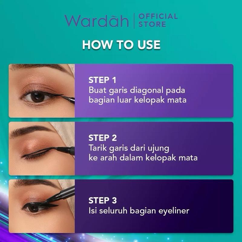 Wardah Staylast Waterproof Liquid Eyeliner – Bold Precision for All-Day Drama