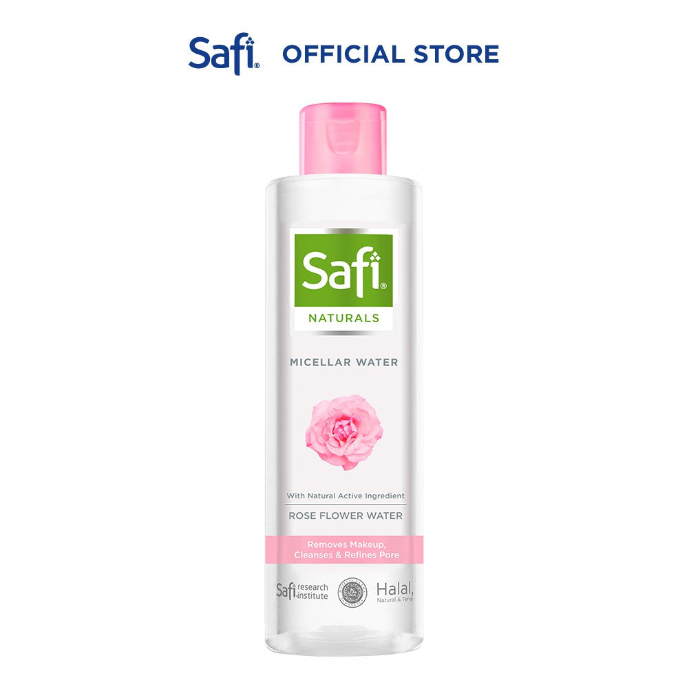 SAFI - Naturals Micellar Water - With Rose 200ml - Pembersih Wajah