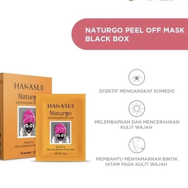 Hanasui Black Glow Peel-Off Mask – Deep Detox in a Sachet!