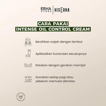 HIS ERHA Intense Oil Control Cream: Your Daily Sunscreen & Moisturizer for Oily Skin 20g