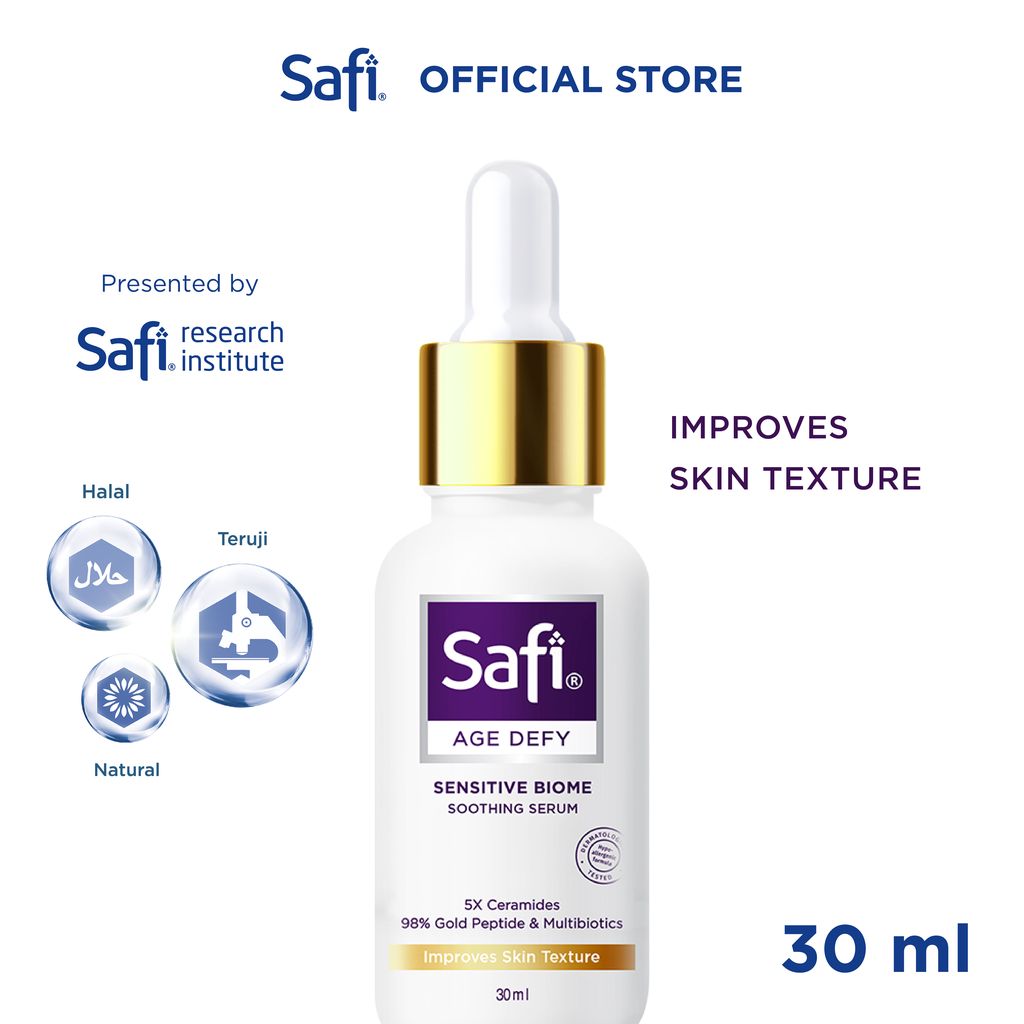 Safi Age Defy Sensitive Biome Soothing Serum 30ml - serum anti penuaan kulit sensitif